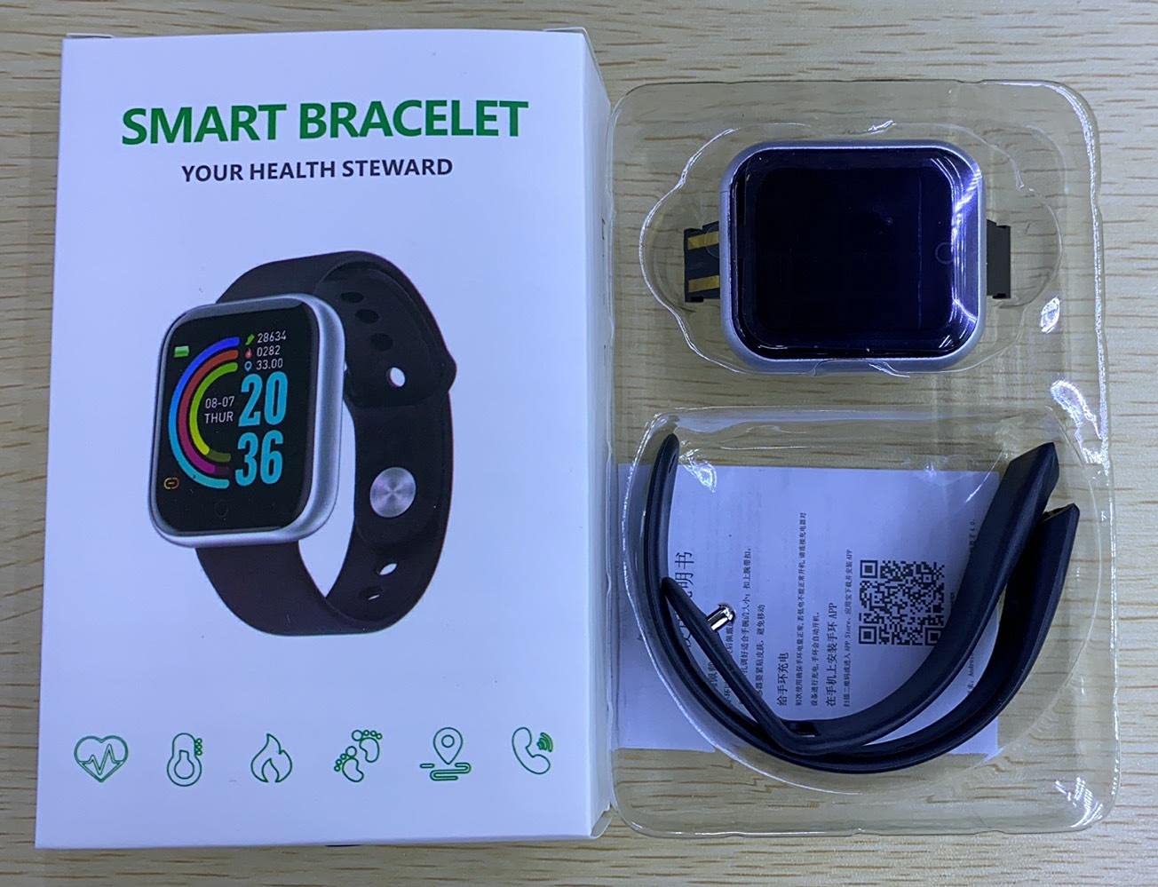 Smartwatch D20 Pro Y68 - Relógio Inteligente