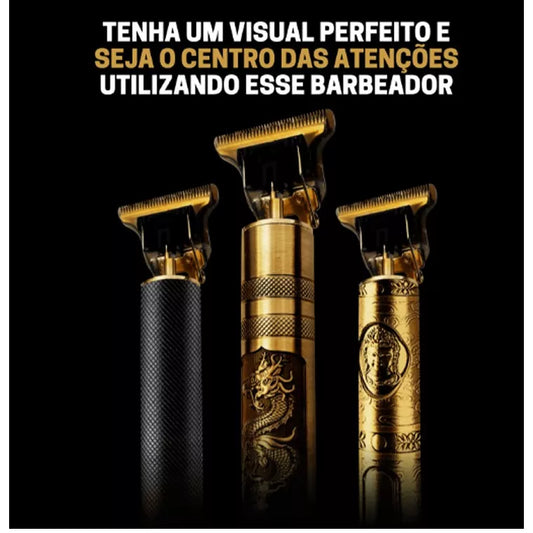 Barbeador Elétrico e Aparador de Pelo Profissional - Design Dragon